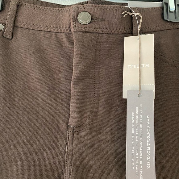 NWT Chico’s So Slimming Pants - color: cocoa bean - Picture 3 of 11